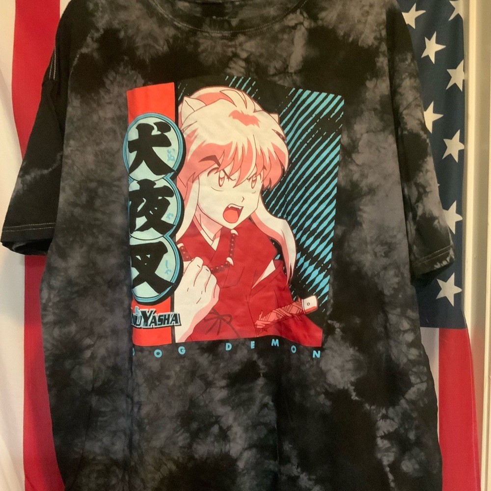 Inuyasha Graphic Tee - Black and Red